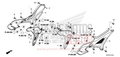 COUVERCLE LATERAL NC750XDM de 2021